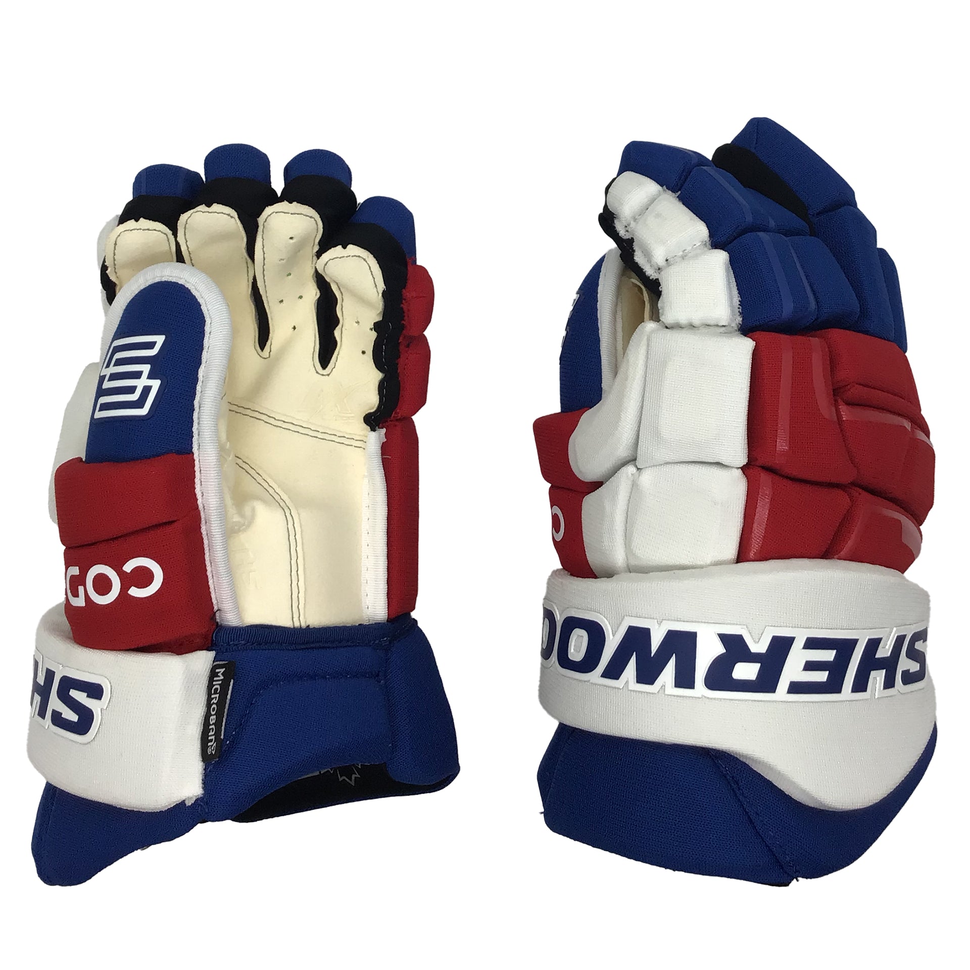 Sherwood Code Encrypt 1 - Gants d'équipe - Rangers de New York (rouge/blanc/bleu)